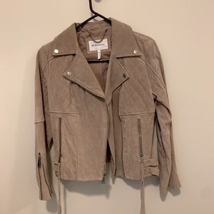 BCBG light pink suede everyday jacket Size:Small